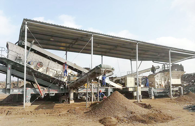 陕西咸阳日产1500吨建筑垃圾处理项目